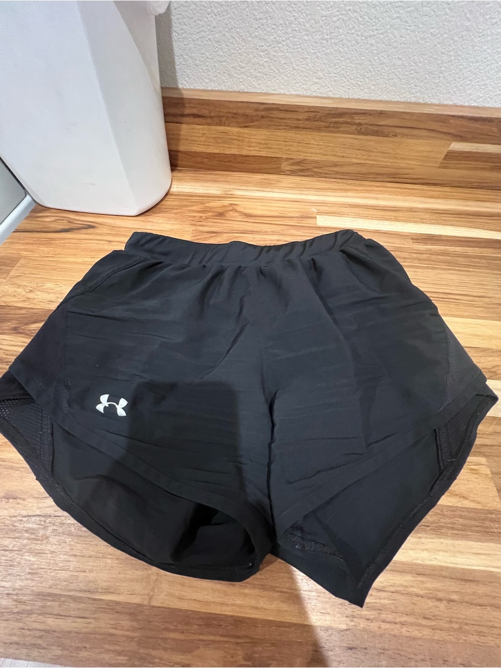 Under Armour Black Women's Athletic Running Shorts with Logo